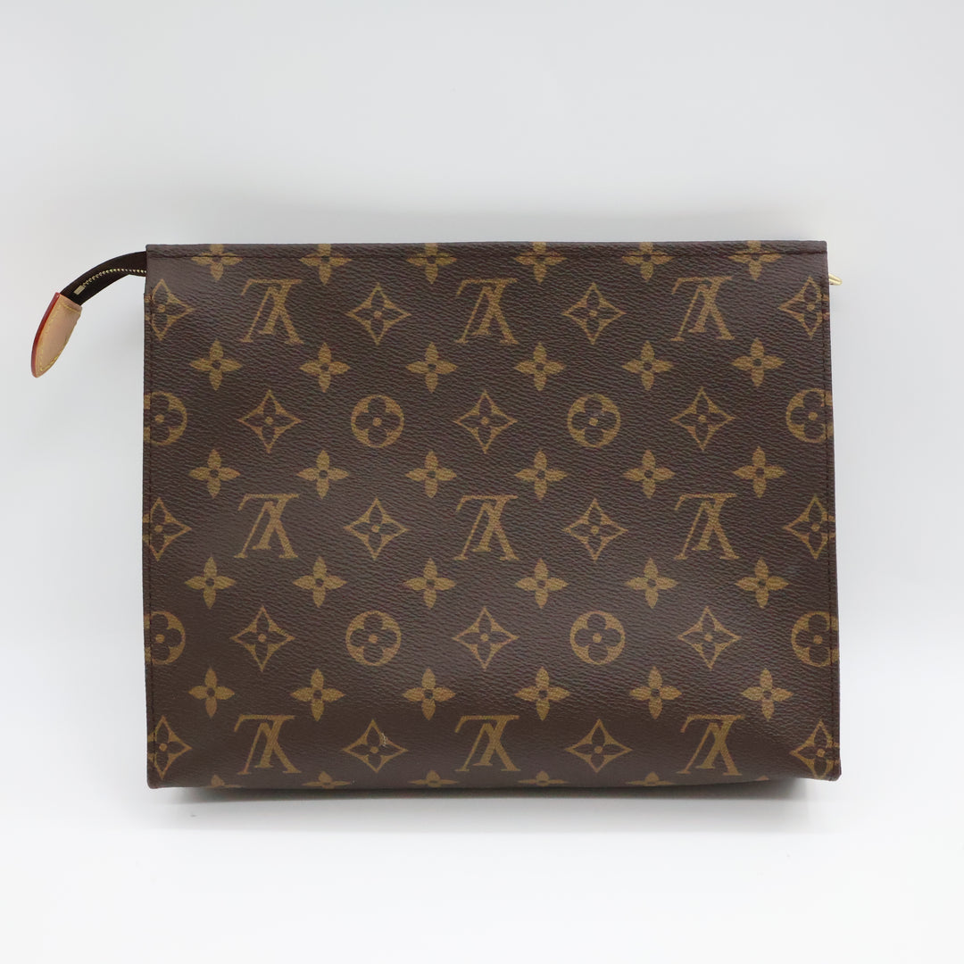 Louis Vuitton Brown Monogram Toiletry Pouch 26 Bag