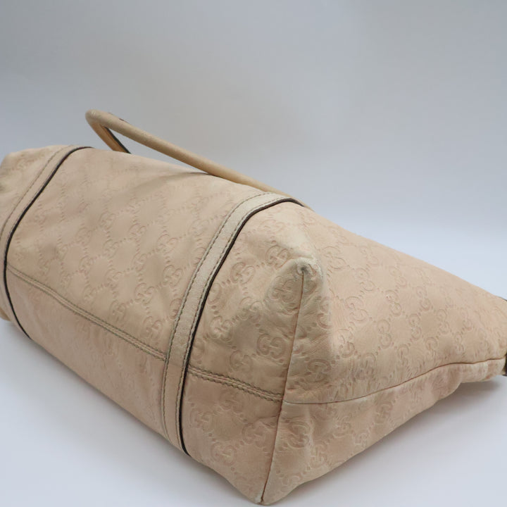 Gucci Guccissima Beige Leather Tote Bag