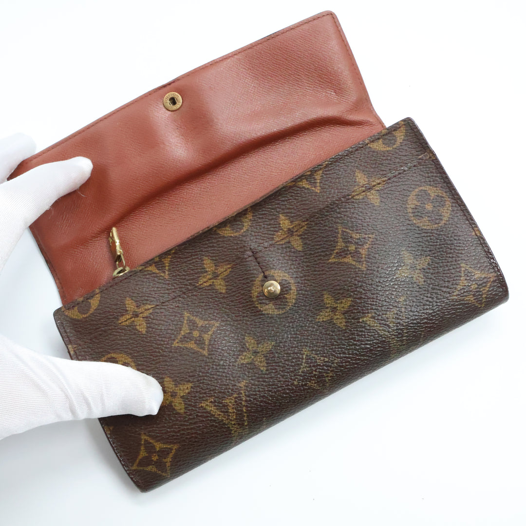 Louis Vuitton Sarah Brown Monogram Femme Wallet 8602