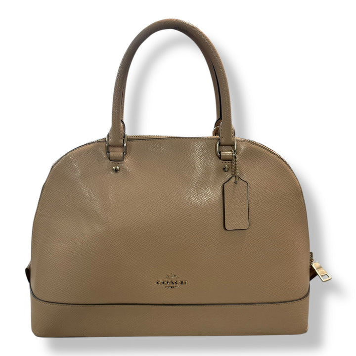 Coach Beige/Pale Pink Sierra Satchel Handbag