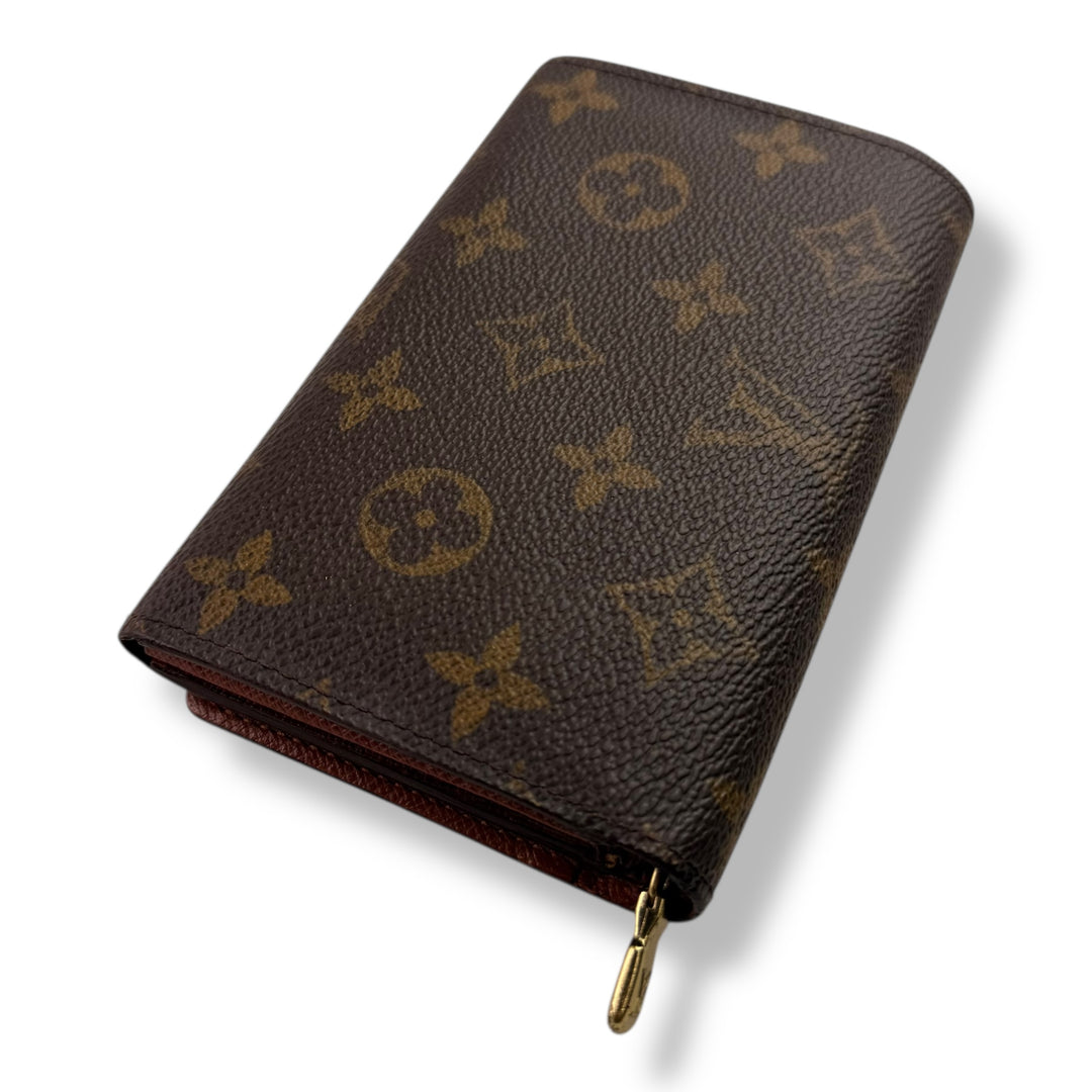 Louis Vuitton Brown Monogram Zippy Clip Purse
