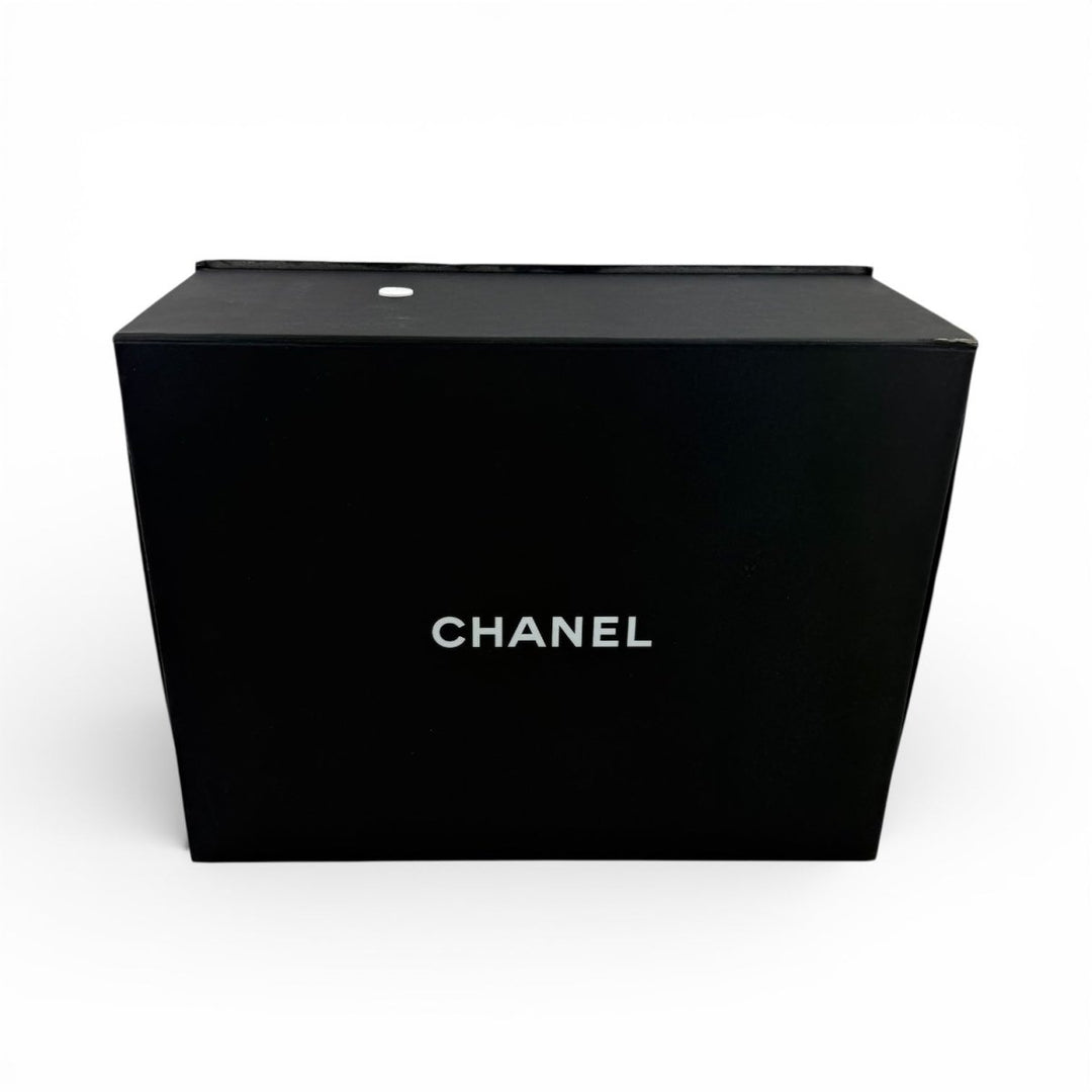 Chanel Double Classic Lambskin Black Flap Handbag Large