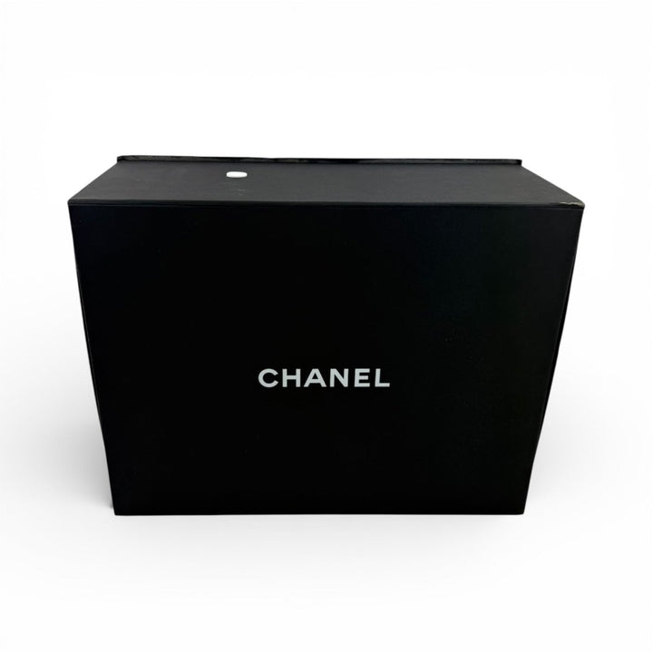 Chanel Double Classic Lambskin Black Flap Handbag Large