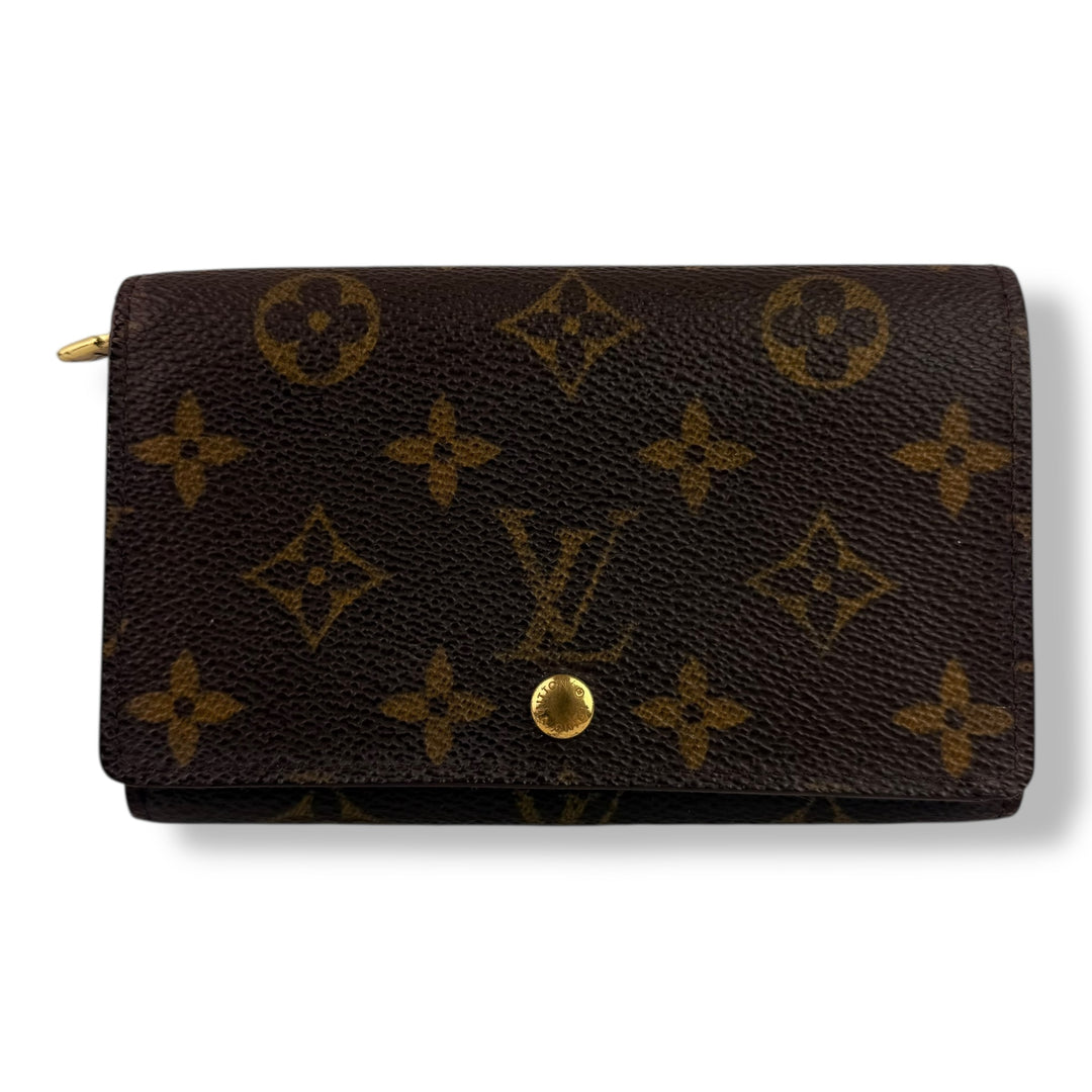 Louis Vuitton Brown Monogram Zippy Clip Purse