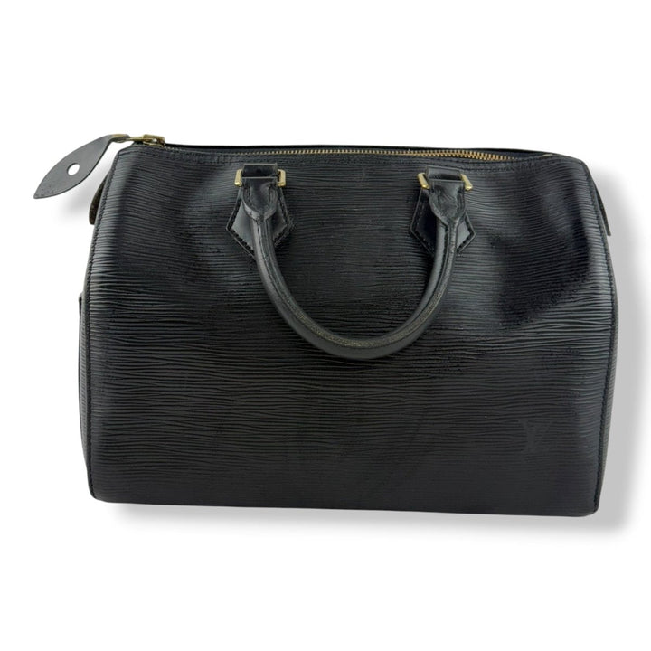 Louis Vuitton Black Epi Leather Speedy 28 Handbag