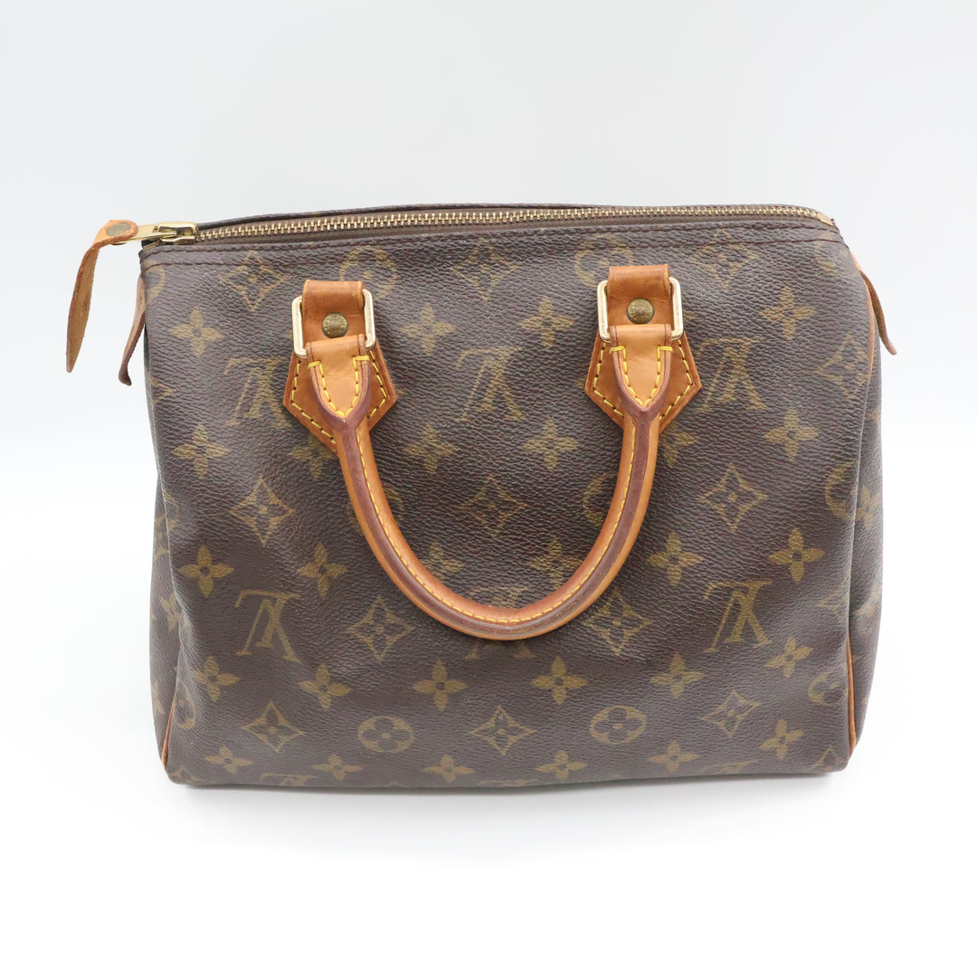 Louis Vuitton Vintage Brown Monogram Speedy 25 Handbag