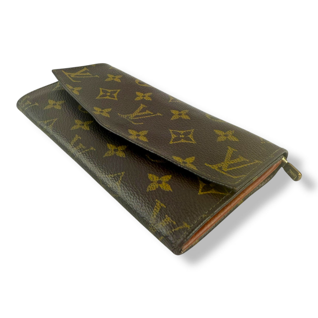 Louis Vuitton Vintage Brown Monogram Long Femme Wallet