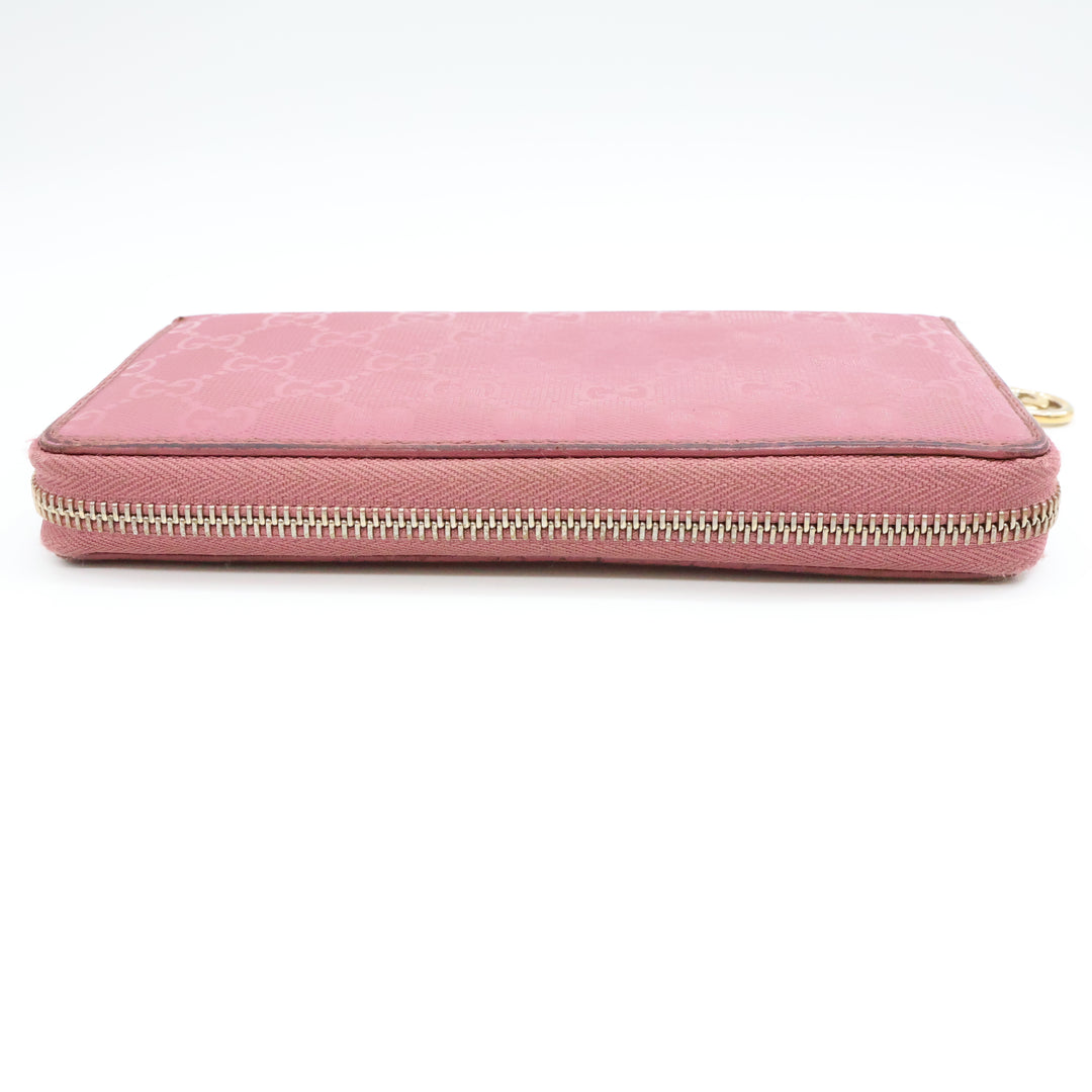 Gucci Guccissima Pink Zippy Purse