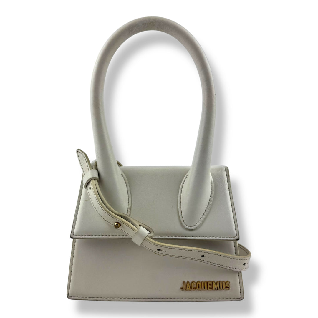Jacquemus Le Chiquito Medium White Moyen Crossbody Handbag