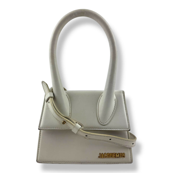 Jacquemus Le Chiquito Medium White Moyen Crossbody Handbag