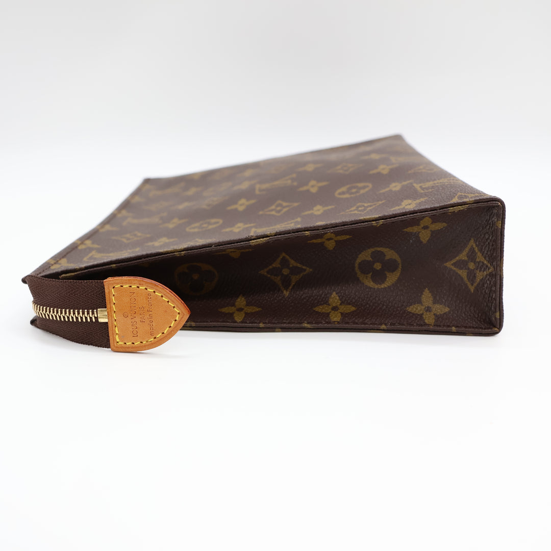 Louis Vuitton Vintage Brown Monogram Toiletry Pouch 26 Bag