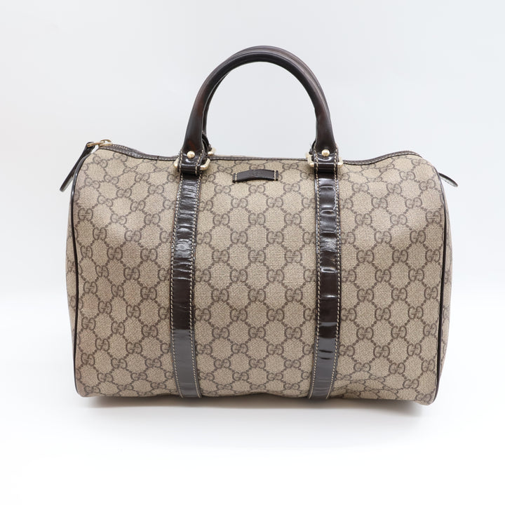 Gucci GG Beige Boston Duffle Handbag