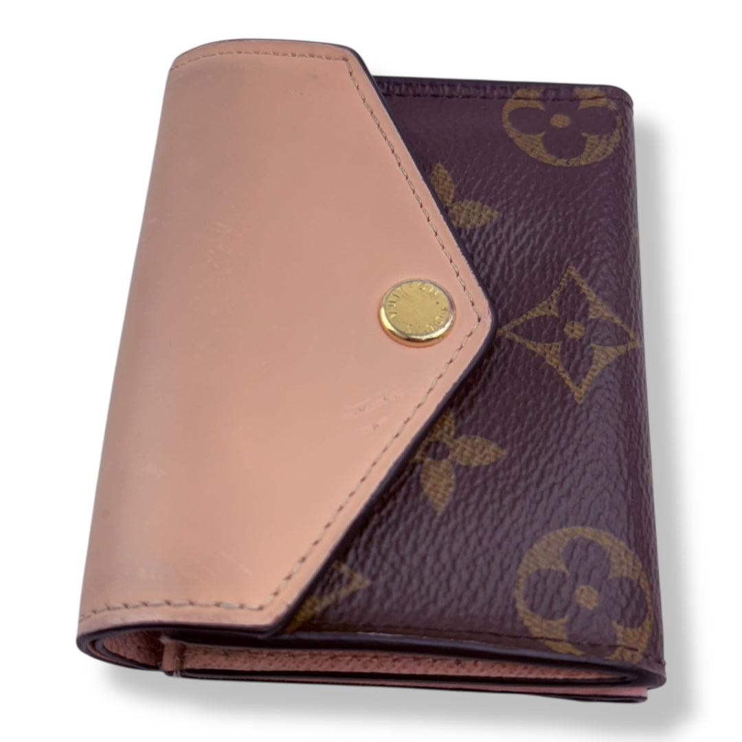 Louis Vuitton Monogram Portefeuille Zoe Rose Ballerine Tri-fold Wallet