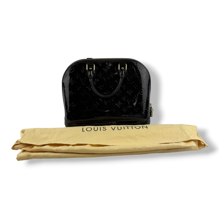 Louis Vuitton Amarante Vernis Monogram Alma PM Handbag