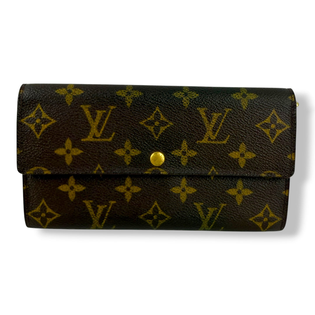 Louis Vuitton Sarah Brown Monogram Femme Wallet