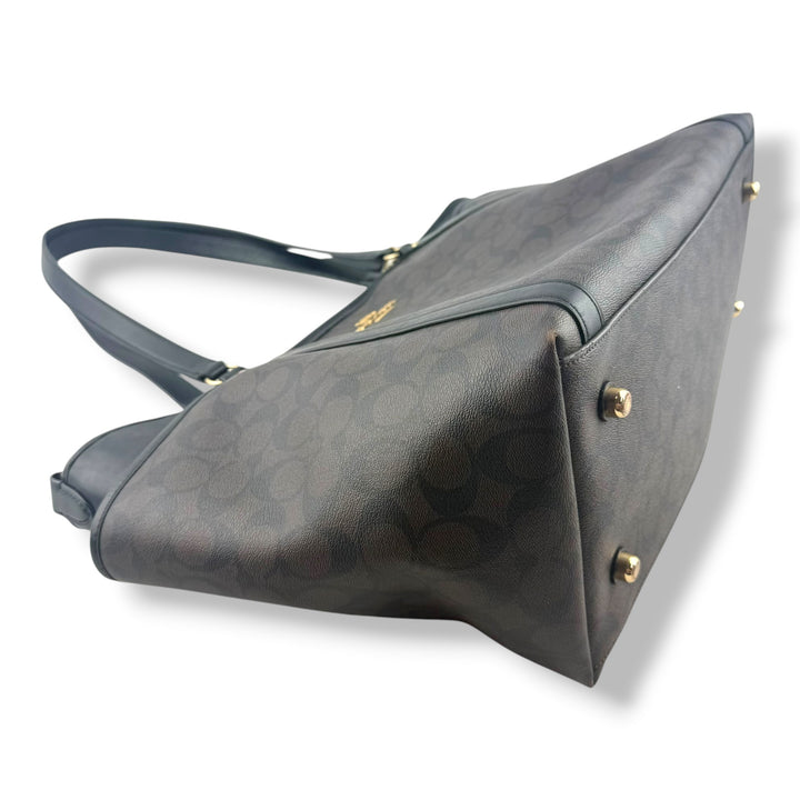 Coach Signature Baby Changing Brown Handbag