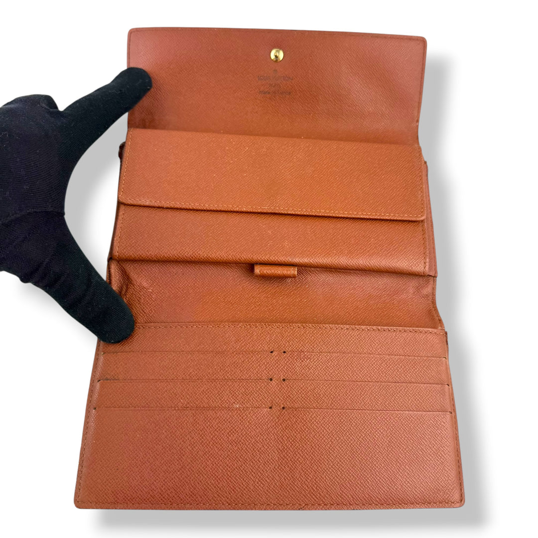 Louis Vuitton Trifold Brown Monogram Femme Wallet
