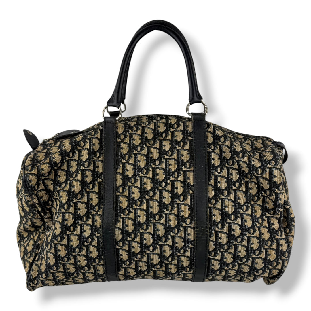 Christian Dior Boston Monogram Oblique Beige/Brown Handbag