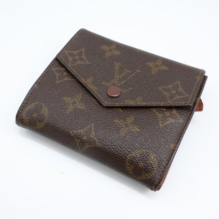 Louis Vuitton Vintage Brown Monogram Compact Bifold Wallet Purse