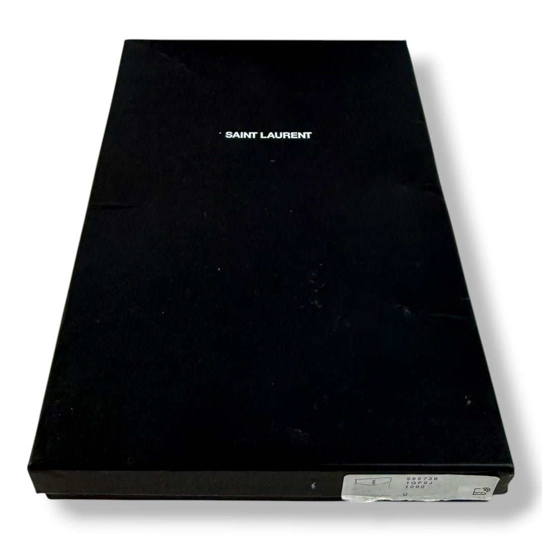 Saint Laurent YSL Uptown Black Leather Clutch Bag