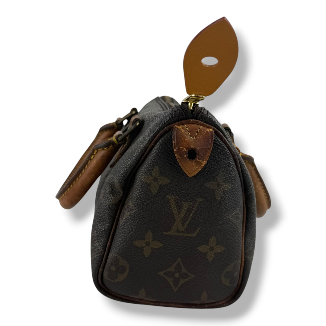 Louis Vuitton Nano Speedy 18 Brown Monogram Handbag