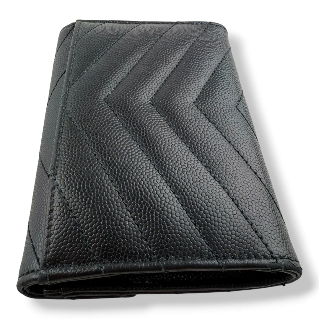 Saint Laurent Small Leather Black Purse