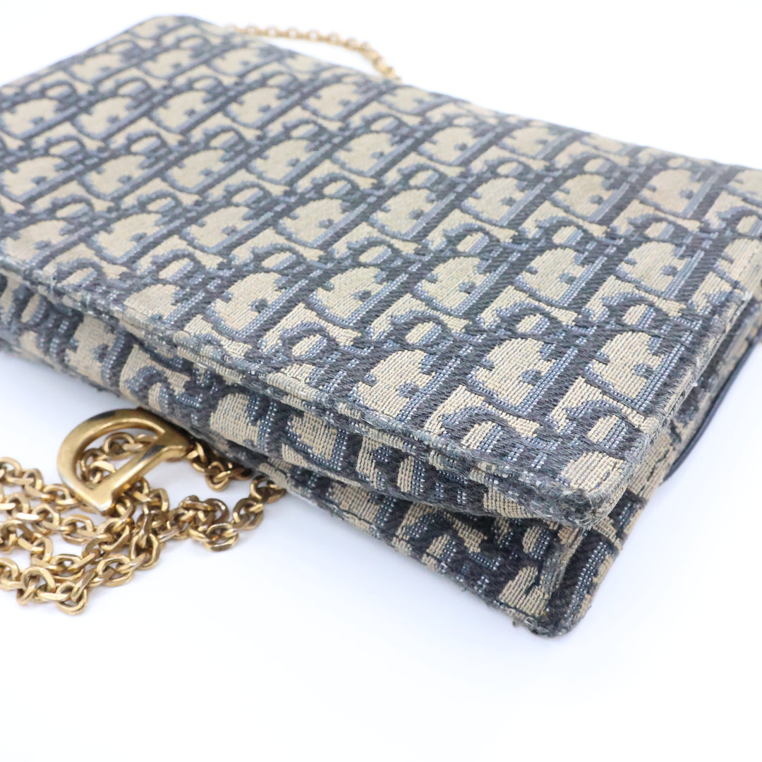 Dior Lady Dior Oblique Wallet on Chain Pochette Bag
