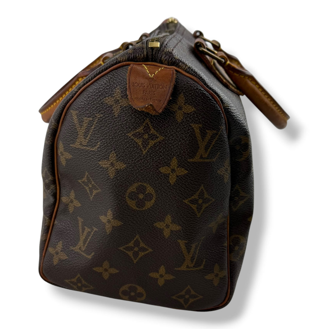 Louis Vuitton Vintage Brown Monogram Speedy 25 Handbag