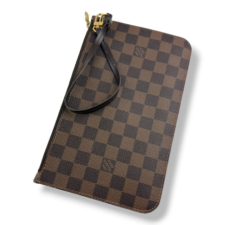 Louis Vuitton Damier Ebene Neverfull MM Clutch Pouch