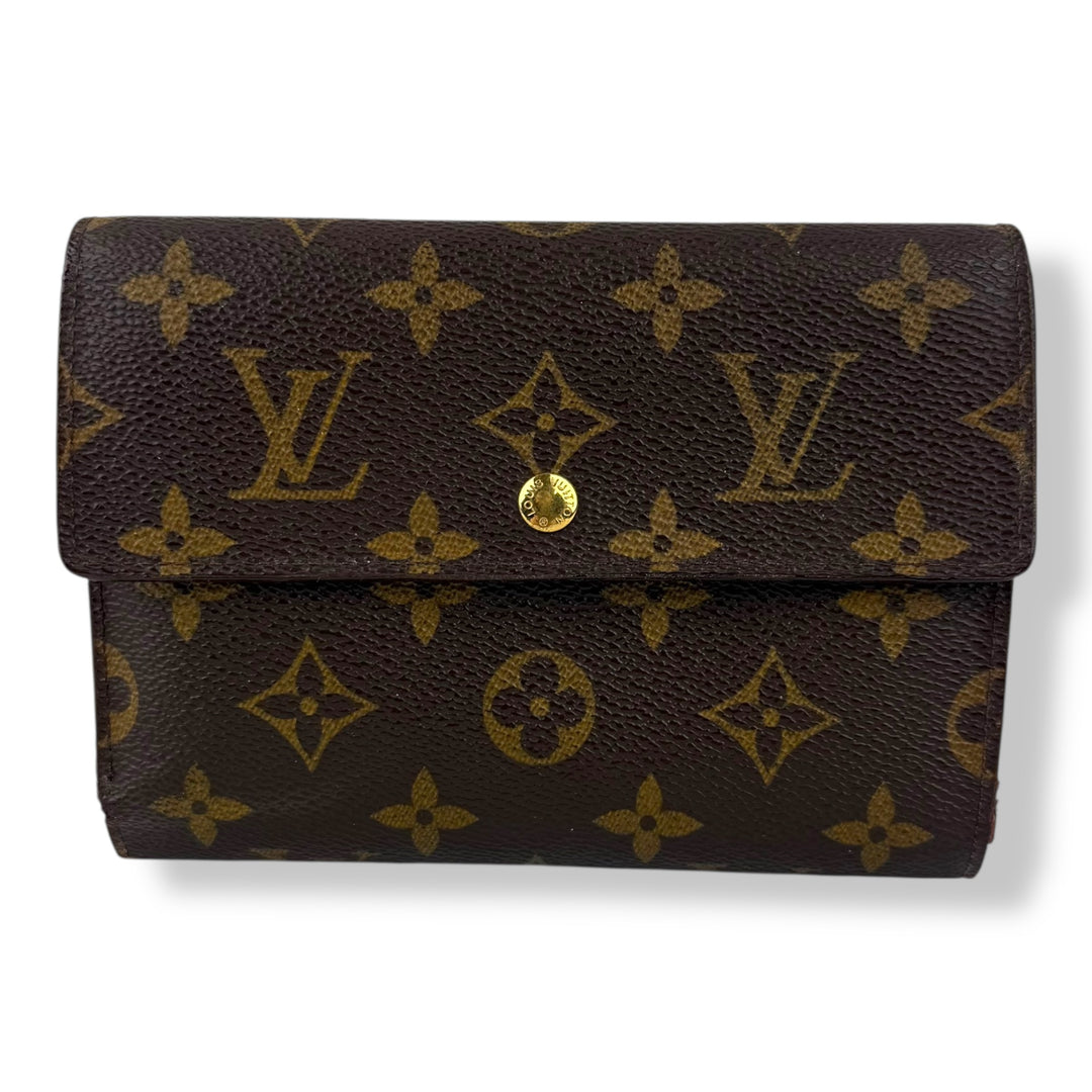 Louis Vuitton Trifold Brown Monogram International Femme Wallet