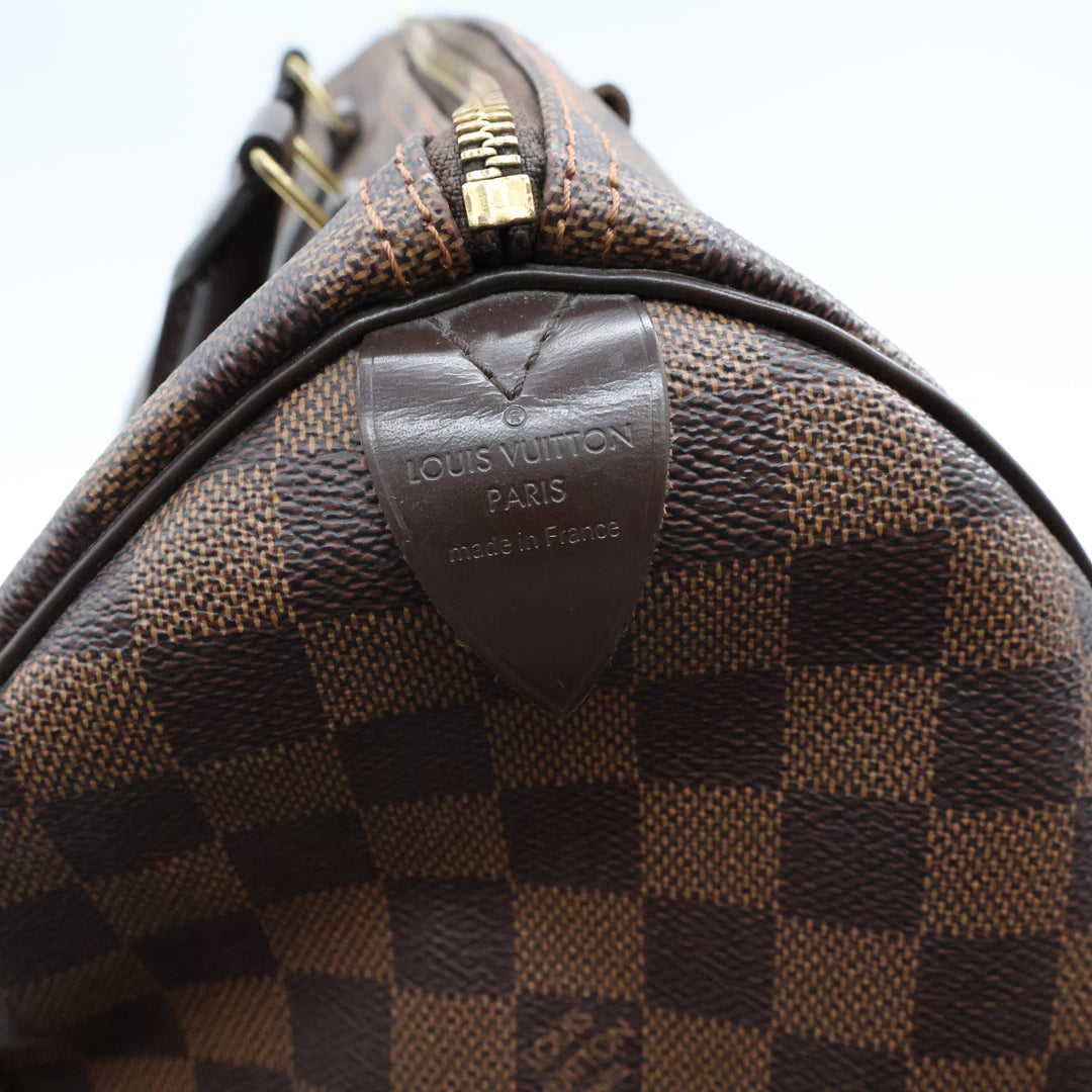 Louis Vuitton Speedy 30 Brown Damier Ebene Handbag