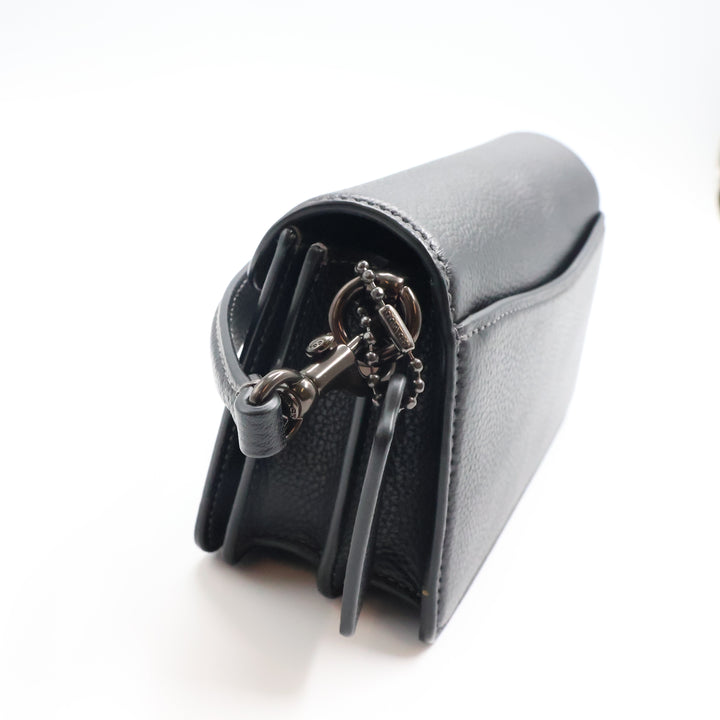 Coach Tabby 20 Black Leather Handbag