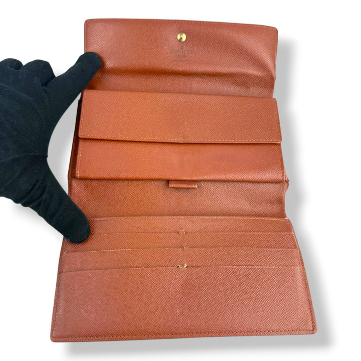 Louis Vuitton Trifold Brown Monogram Femme Wallet