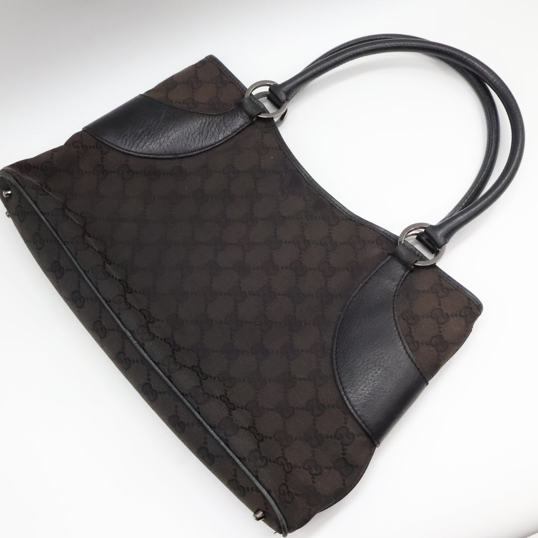 Gucci GG Black Monogram Tote Handbag