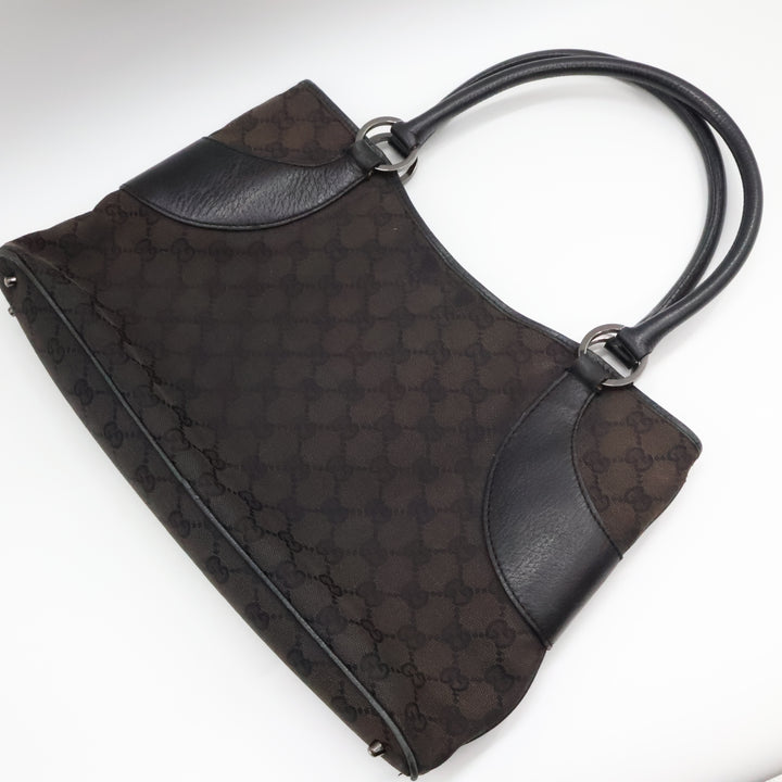 Gucci GG Black Monogram Tote Handbag