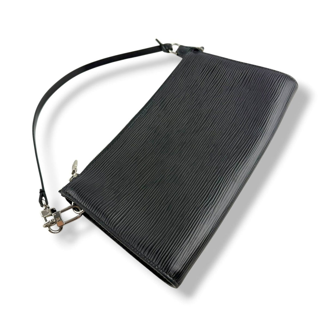 Louis Vuitton Pochette Black Epi Leather Bag