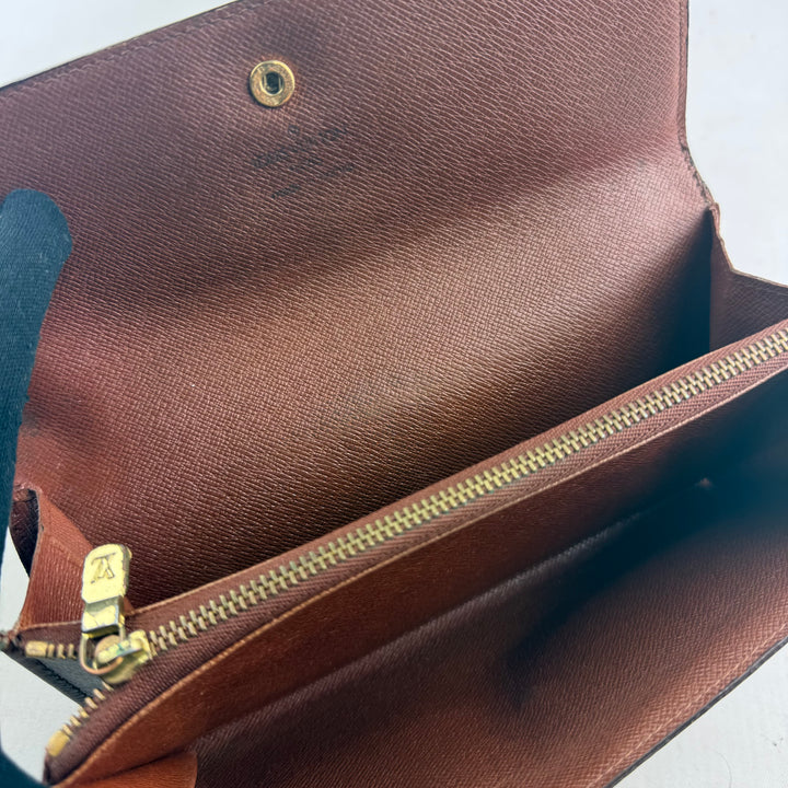 Louis Vuitton Vintage Sarah Brown Monogram Femme Wallet 7718