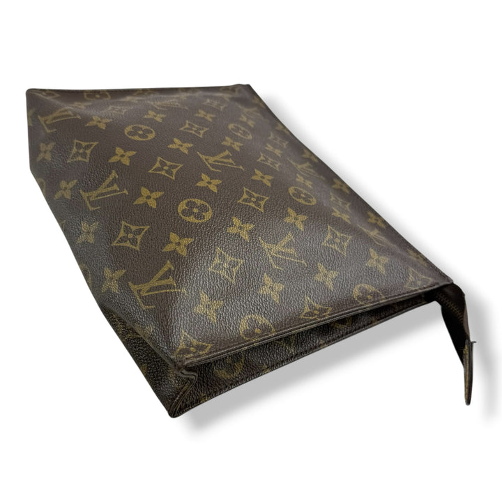 Louis Vuitton Vintage Brown Monogram Toiletry Pouch 26 Bag