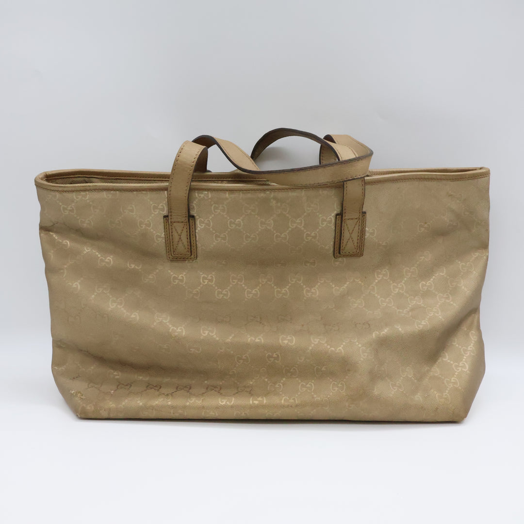 Gucci GG Gold Canvas Tote Bag