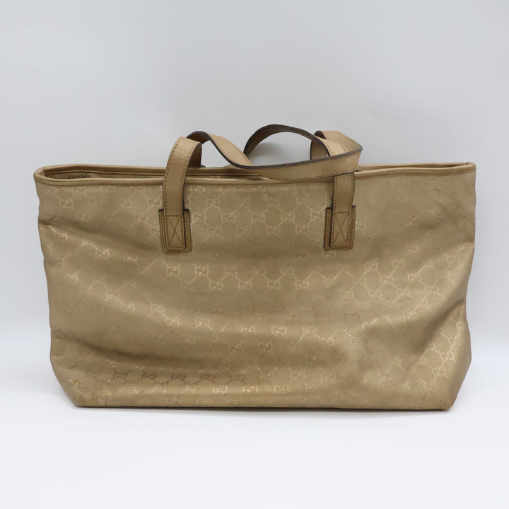 Gucci GG Gold Canvas Tote Bag
