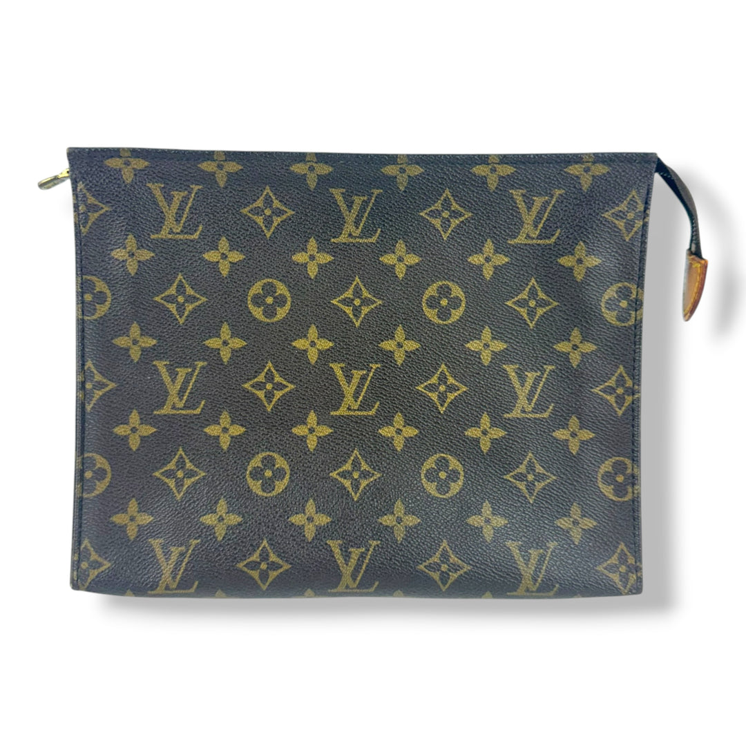 Louis Vuitton Vintage Brown Monogram Toiletry 26 Pouch