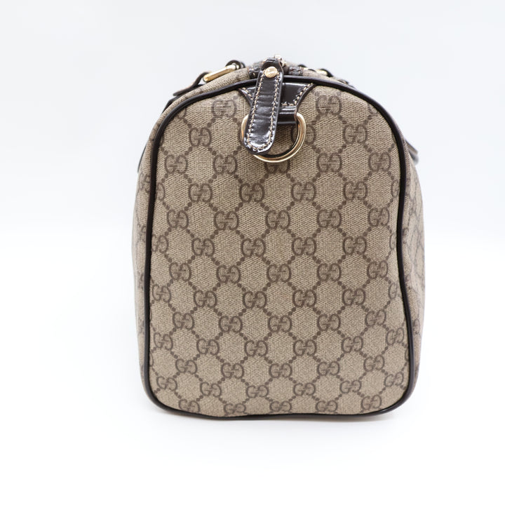 Gucci GG Beige Boston Duffle Handbag