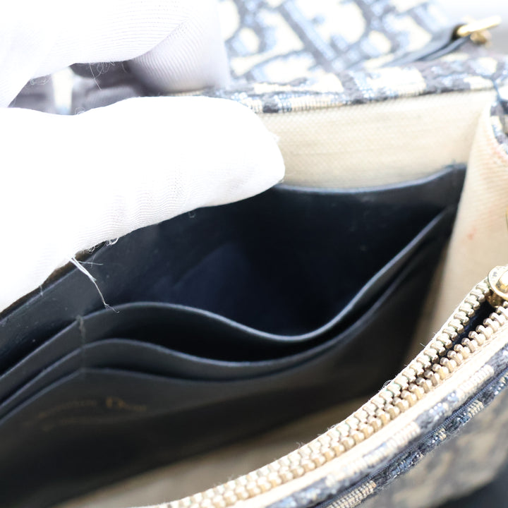 Dior Lady Dior Oblique Wallet on Chain Pochette Bag