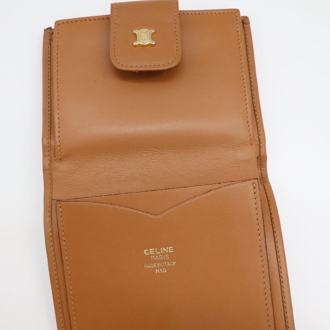 Celine Brown Canvas Bifold Wallet