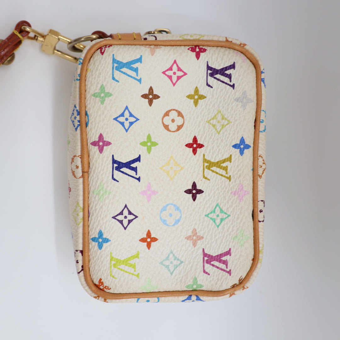 Louis Vuitton White Murakami Wapity PM Pouch