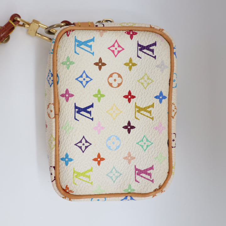 Louis Vuitton White Murakami Wapity PM Pouch