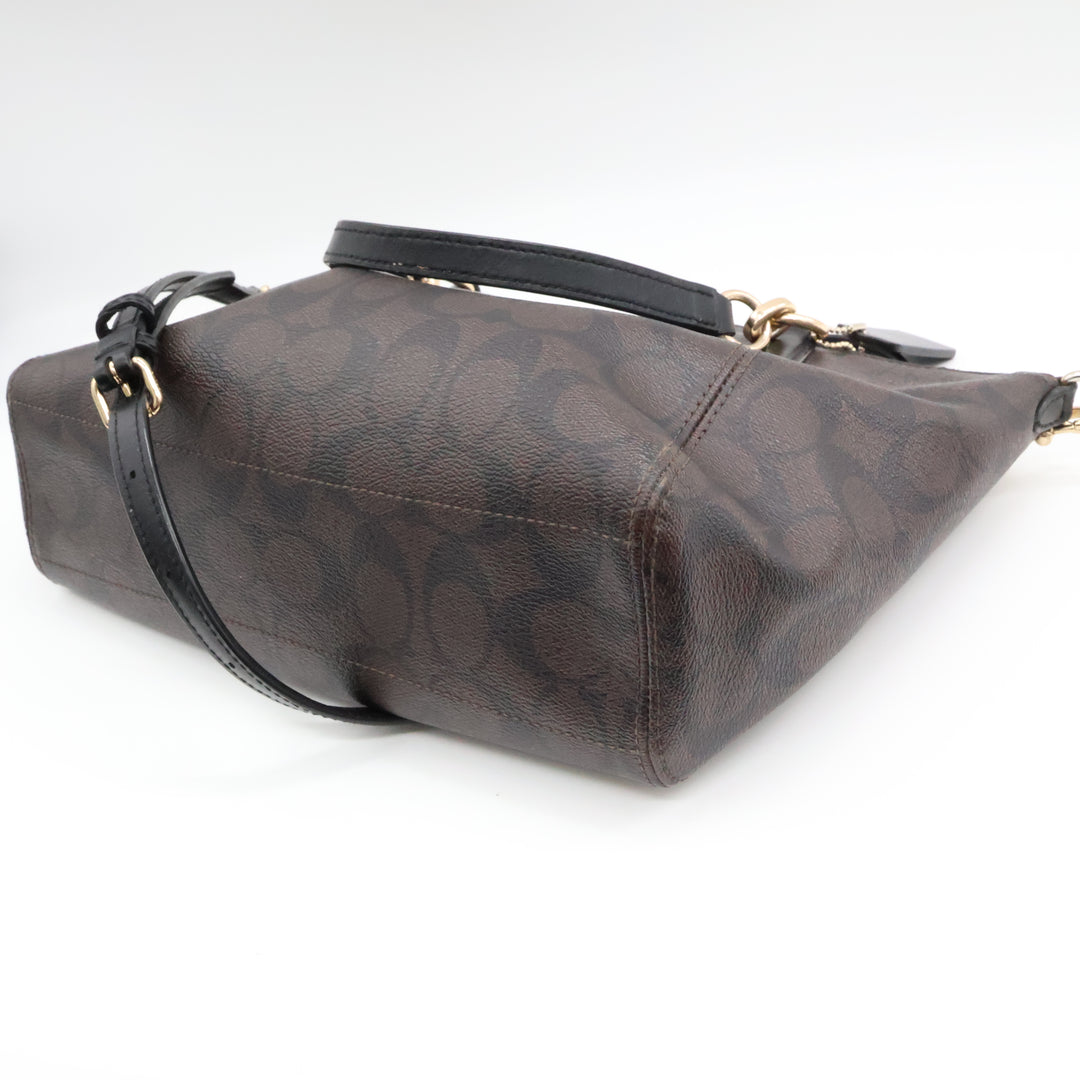 Coach Signature Canvas Kelsey Tote Handbag
