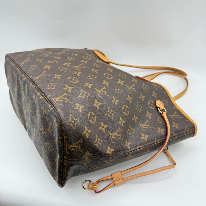 Louis Vuitton Brown Monogram Neverfull MM Handbag