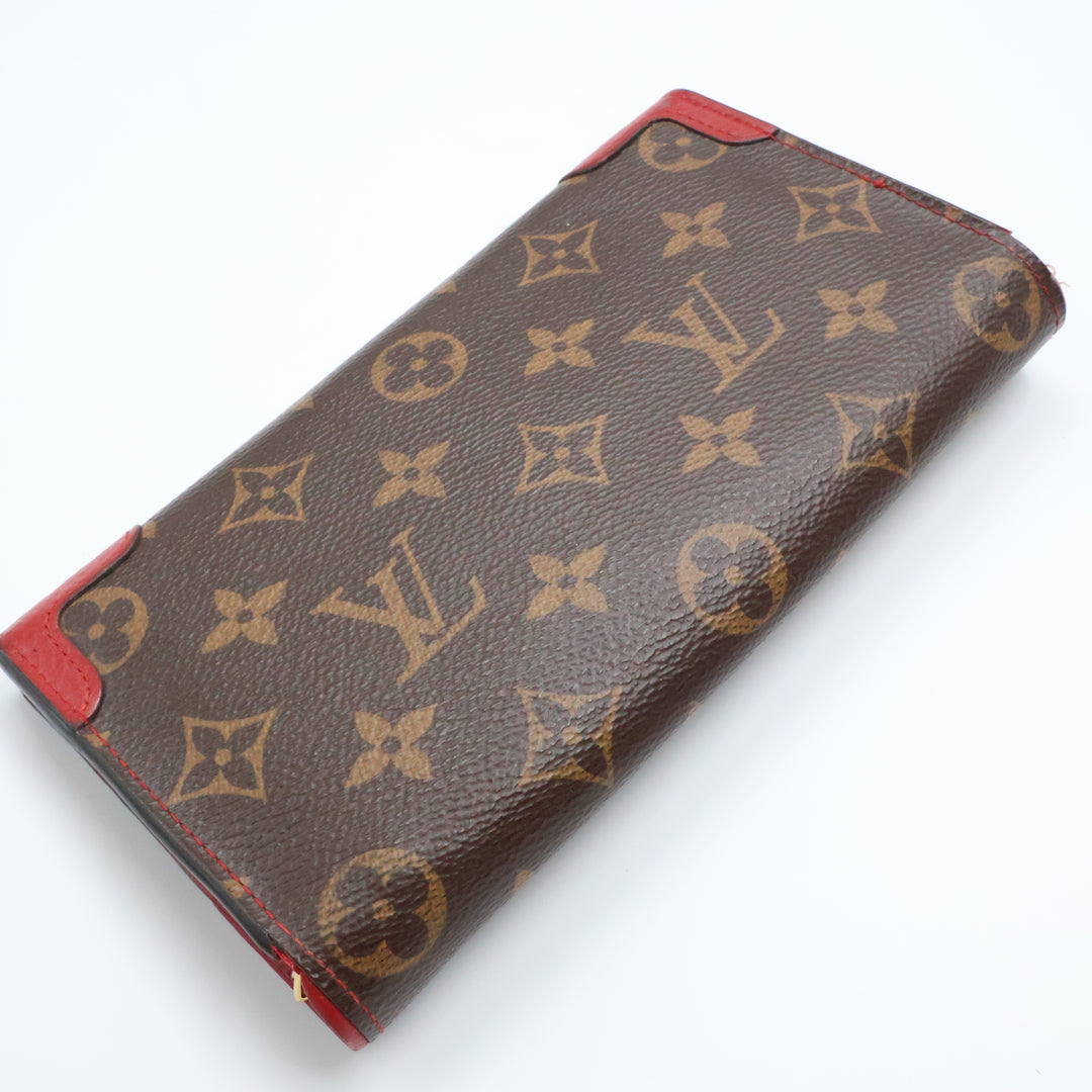 Louis Vuitton Retiro Brown Monogram Femme Wallet