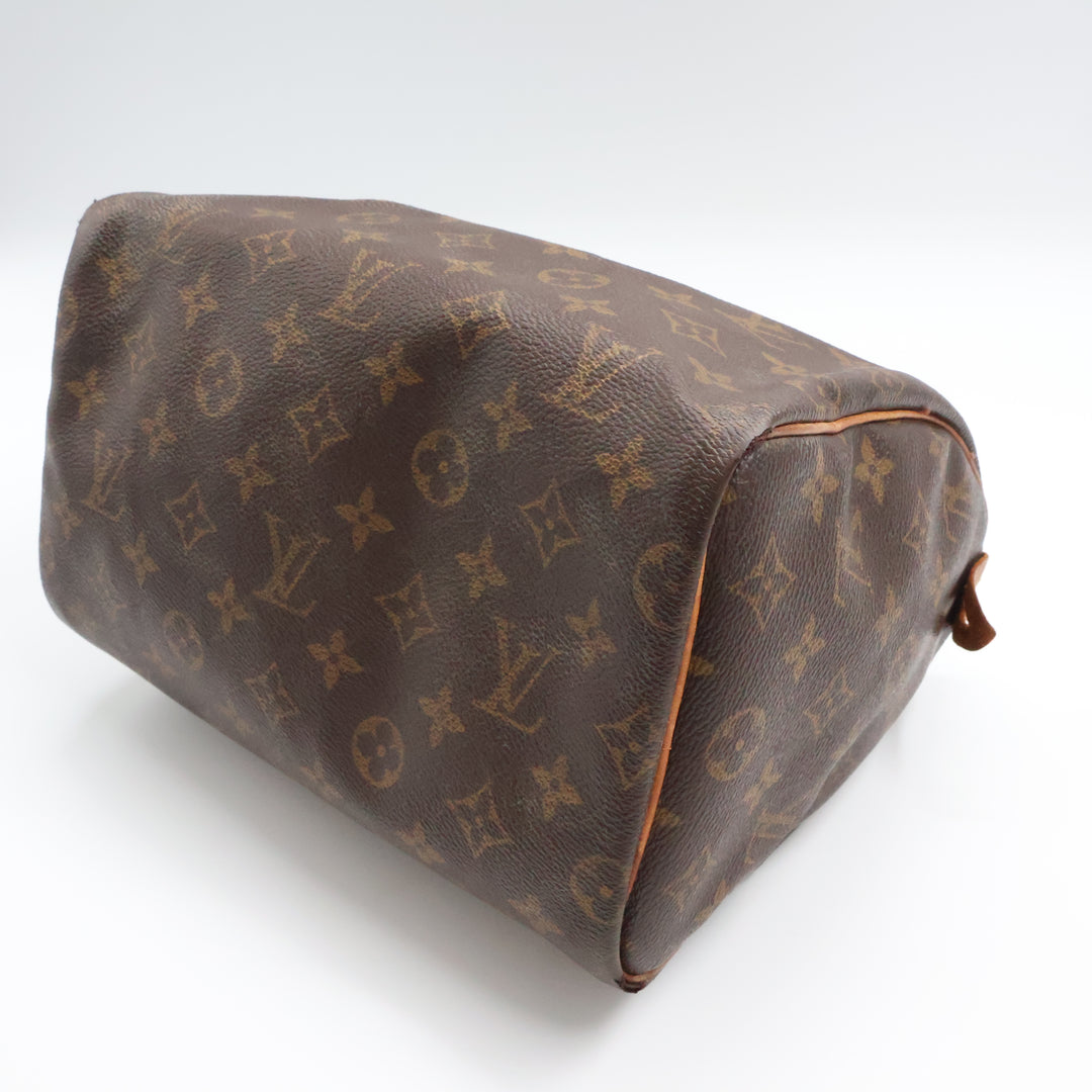 Louis Vuitton Vintage Brown Monogram Speedy 25 Handbag
